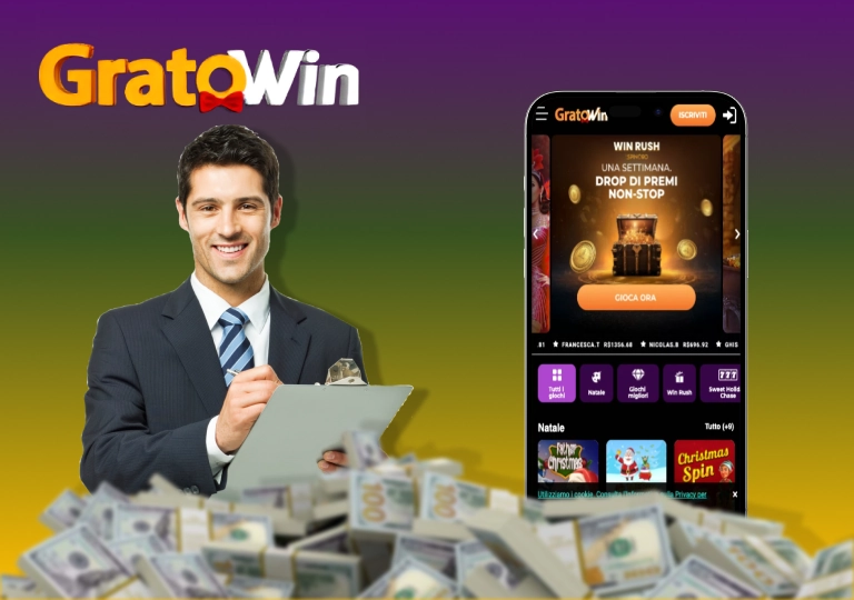 GratoWin Casino – Bonus Benvenuto per il mercato italiano
